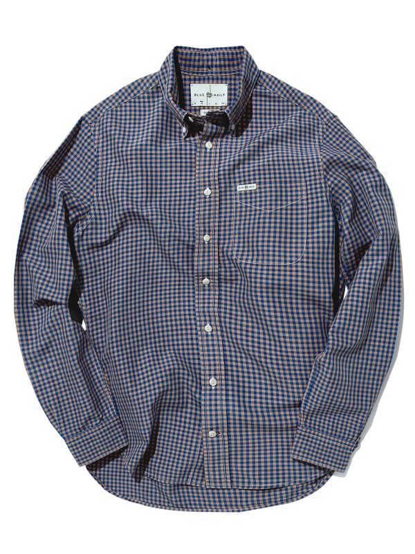 BN Natural Blue x Persimmon Button Down Shirt Long Sleeve