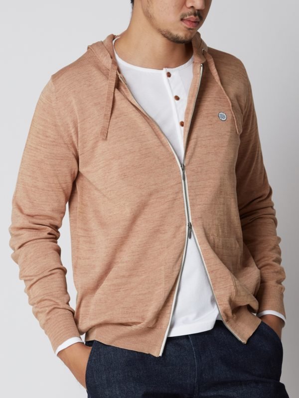 BN Natural Persimmon Fine Gauge Hoodie - Image 3