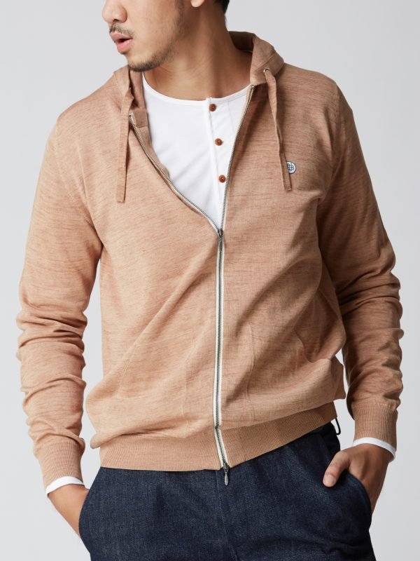 BN Natural Persimmon Fine Gauge Hoodie - Image 4